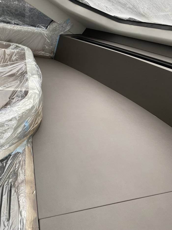 Boat interior leather restoration