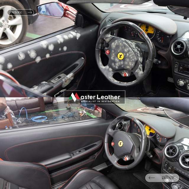 Ferrari door panel restoration