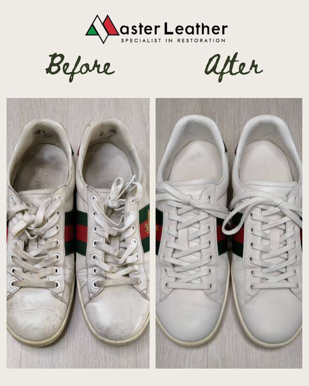 Gucci sneaker leather restoration