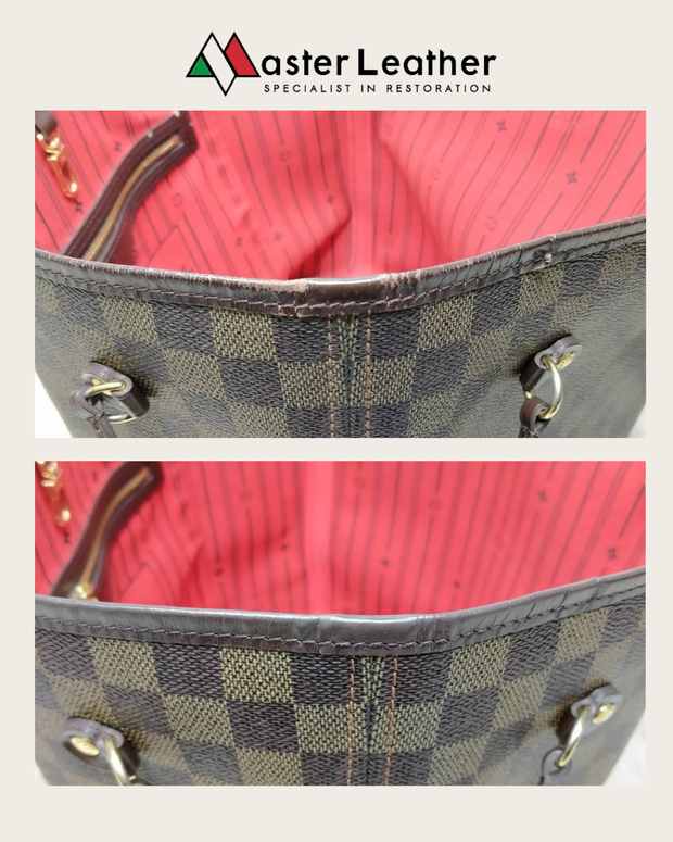 Louis Vuitton Neverfull interior trim restoration